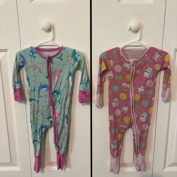 2 Little Sleepies Zipper Pajamas - Picture 1 of 2